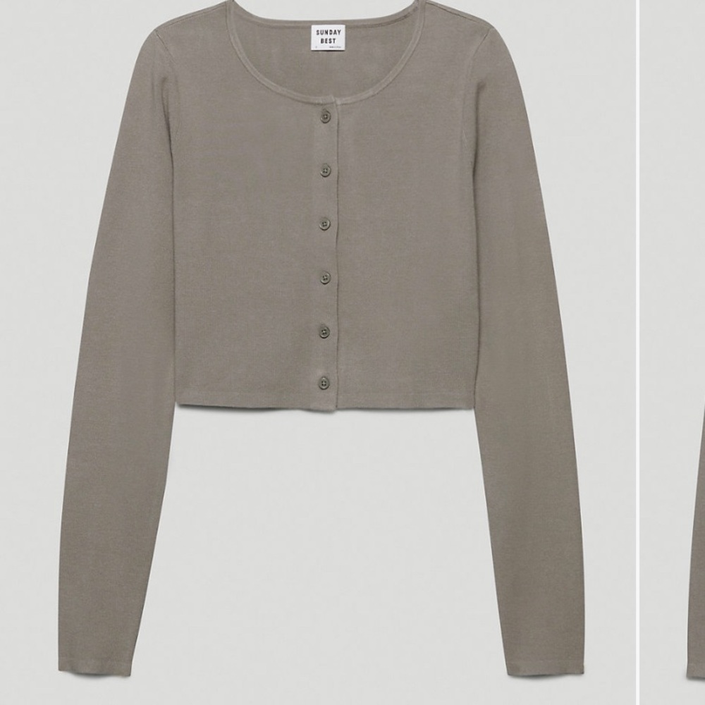 Light brown aritzia Sunday best longsleeve